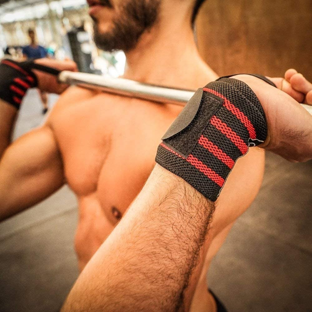 Wrist Wraps for Weightlifting, Professional Gym Wrist Straps W/Thumb Loop, Wrist Wraps for Men & Women, Wrist Support Wraps for Strength Training, Powerlifting & Bodybuilding