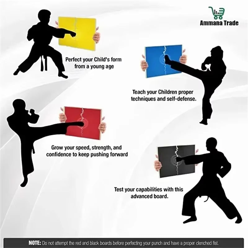 Taekwondo Break Board High Strength Plastic Reusable Professional Board Karate Martial Arts Break Board Training Equipment