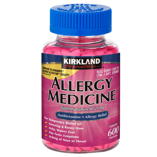 Allergy Medicine 25 Mg., 600 Minitabs