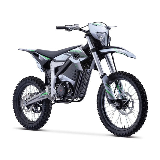 Electric 12, 000W Dirt Bike for 16+ Teens - White