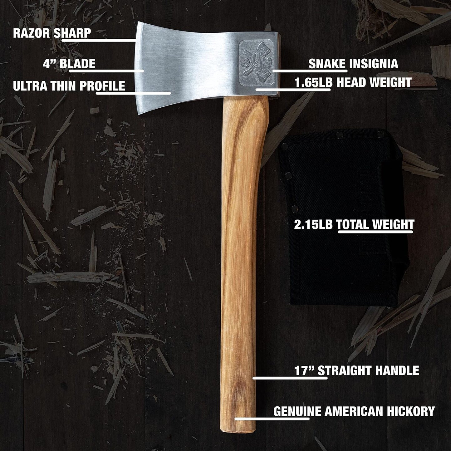 The Bad Axe: World Axe Throwing League Premium Competition Throwing Axe with ...