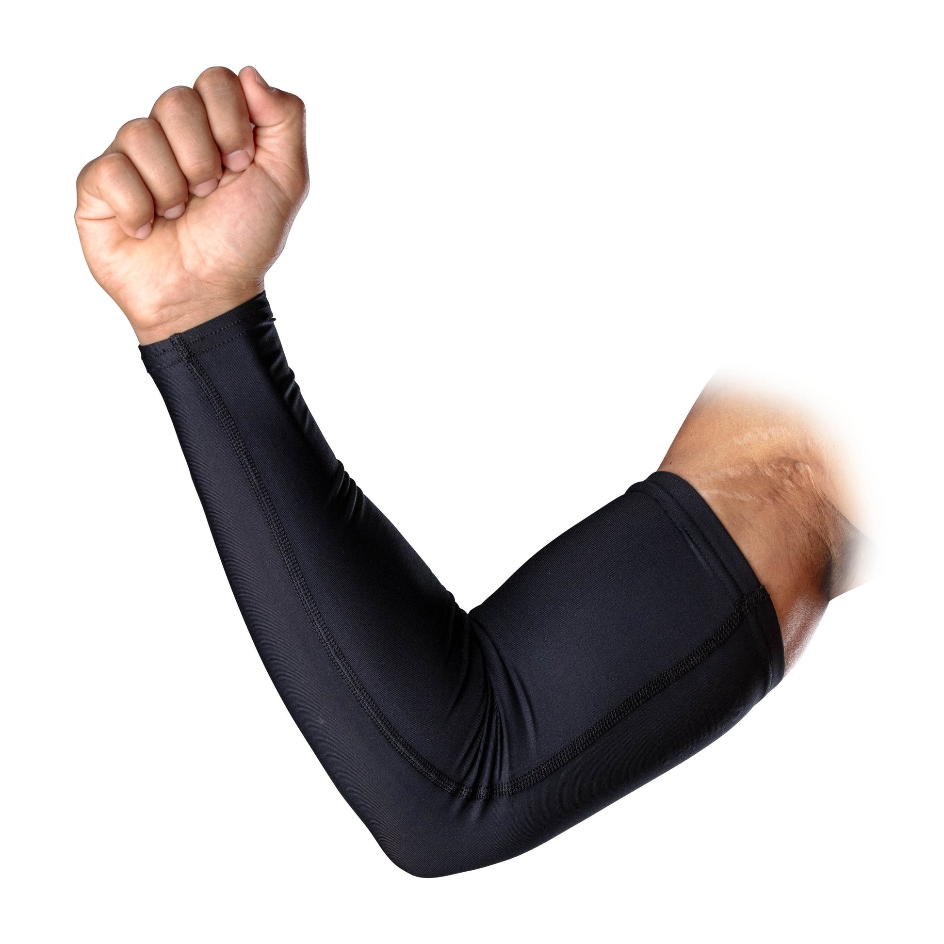 Sport Polyester Compression Arm Sleeves, 2 Pack, Black Adult Unisex Large/X-Large, Unisex